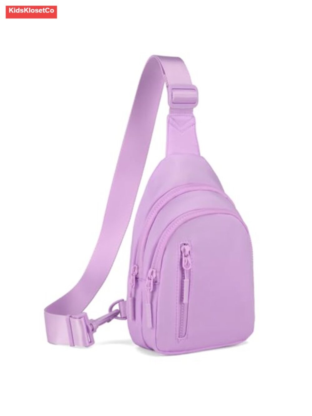 Water Resistant Nylon Sling Bag Crossbody with 6 Pockets Adjustable Strap for